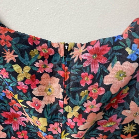 C/MEO Collective And Ever More Floral Puff Sleeve Ruched Mini Dress Size Small - Picture 7 of 12